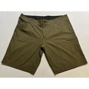 Kuhl Shorts Mens 42 Green Renegade Performance Stretch Hiking Fishing Outdoor